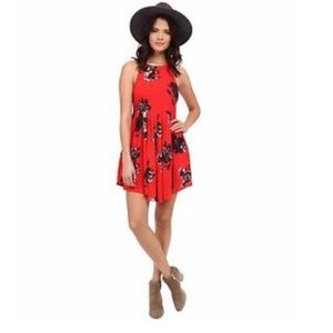 NWOT Free People red floral dress